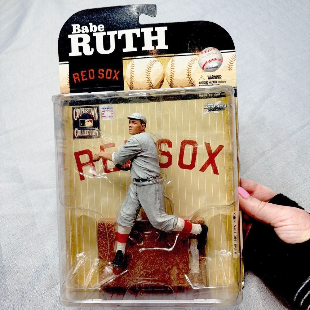 NEW McFARLANE MLB COOPERSTOWN COLLECTION BOSTON RED SOX BABE RUTH VARIANT FIGURE